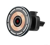 Support magnétique sans fil pour chargeur de voiture avec ventouse puissante, support de téléphone à charge rapide pour une conduite stable, compatible avec les appareils mobiles, noir (01)