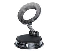 Support Magnétique Smartphone Voiture - Base À Ventouse - Support Magnétique Téléphone Portable Voiture Pivotant à 360 Degrés Et Pliable,Pour Diffusion TV En Direct Camion SUV Camping-Car Remorque Tra