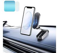 Support Magnetique Telephone Voiture, Chargeur Voiture Induction, Pliable Multifonction Aimant Téléphone Voiture avec Base, Support Téléphone Voiture Rotation