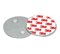 UNITEC Support magnétique pour détecteur de fumée, détecteur d'incendie, détecteur de fumée, Rond, 70 mm de diamètre, Aimant extrêmement Puissant, Montage sans Outils