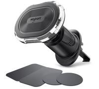 Support magnétique Volport pour Grille d'aération : [Crochet à Clip 2024] Support Universel, Aimant Super Puissant N52 avec 4 plaques métalliques, Compatible Tous téléphones et tablettes.