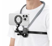 Support MagSafe Tour de Cou pour iPhone / GoPro Fixation Mains Libres Solide Hoko Noir