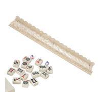 Support Mahjong avec curseurs - Modèle magnétique antidérapant en acrylique avec bord en coquillage - Poussoir et support combiné - Pour la maison, les réunions de , les voyages, les fêtes, les