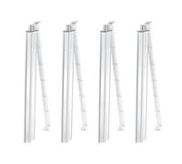 Support Mahjong - Lot de 4 supports en acrylique avec curseurs pour pièces de jeu | Accessoires pour soirées de jeux et célébrations familiales | Idéal pour les débutants, l'entreprise, la maison