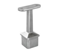 Support main courante carrée 40 x 40 mm - inox 316 - fixe pour profil plat - angle à 90° - brossé Design Production