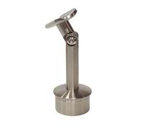 Support main courante Courbé Articulé Pour poteau Pour tube de diamètre 42.4 x 2mm inox A2 satiné
