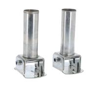 Support Mâle basculable pour échelle de Piscine - Articulé - INOX - Lot 2 pièces - POOLCO