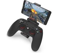 WE Gamium Manette Gaming sans Fil/Filaire - Triple Connexion : Filaire, Bluetooth, récepteur 2.4Ghz - PC, PS3, Box Android TV, Casque VR, Smartphone et Tablette Android** - Clip pour Smartphone