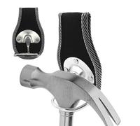 Support Marteau - Tissu Oxford avec Crochet Métal 12x5,5x7,5cm | Holster Marteau | Clip de Fixation Marteaux Robuste | Pochette Outils avec Clip Ceinture pour Marteaux, Clés et Rangement Atelier
