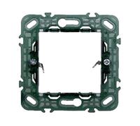 SUPPORT, MASQUERINE, COMPATIBLE AVEC VIMAR PLANA, 2 MODULES/POSTS, PLASTIQUE DE HAUTE QUALITÉ, POUR INTERRUPTEURS/PRISE/PLAQUE, SÉRIE CIVILE