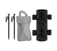 Support mât tente camping Support stable de piquets d'auvent avec sardines