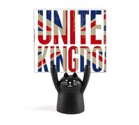 Support mémo drapeau britannique Big Ben Union Jack dessin animé chat noir décoration
