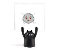 Support mémo motif chat noir avec inscription Regret Lost Head