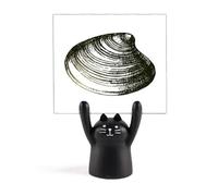 Support mémo motif festonné vie marine noir dessin animé chat noir décoration