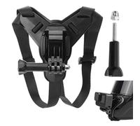 Support Menton Casque de Moto pour GoPro Hero13 12 11 10 9 8 7, DJI Osmo | Action 5 Pro Action 4, Insta360 One R, Silicone Antidérapant avec Vis