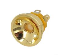 Support Métal Pour Guitare pour tele 9.5mm Profond Support Métal | Chrome machine, , fini argent brillant, résistance pour usure, style pour tele classique(Gold)