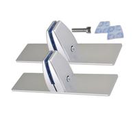 Support métallique de base pour cheminée - Pieds de panneaux avec agrafes réglables | Lot de 2 supports de grande résistance pour panneaux de maison, fête, intérieur, bureau, maison