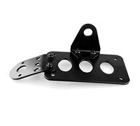Support Métallique de Montage Latéral Déporté de Plaque d'Immatriculation Arrière pour Moto avec Feu Arrière de Frein