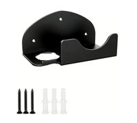 Support Métallique Mural pour Outils Longs Support Métallique | Acier haute résistance, finition noire protectrice, anti-corrosion, pour idéal garage humide, longue durée