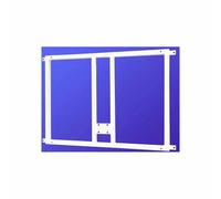 Support métallique pour fixation planche/panier de mini-basketball au mur Softee Equipment Blanc 40X40xm
