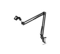 Support Micro Bras de Suspension Articulé Fixation Bureau Pliable Noir