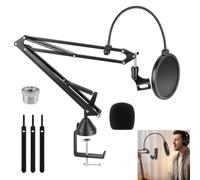 Support micro suspendu réglable 2kg pour streaming, jeu, enregistrement