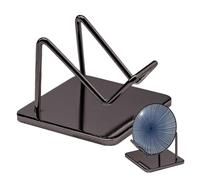 Support minéral, support pierre | Chevalet avec bras en métal - Présentoir en pour cristaux d'agate, coquillages, support en pierre avec base pour cristaux d'agate, coquillages et décorations