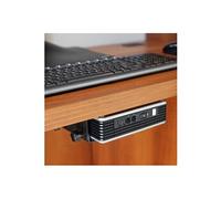 - Support mini PC - montable sous bureau, montable sur poteau, montage sur rail mural, possibilité de montage sur support VESA - noir - pour Ergotron