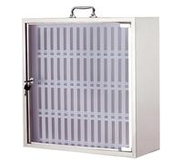 Support mobile - Boîte de rangement murale pour téléphones portables - 60 emplacements - Étagères - Support de téléphone - Solution de rangement en métal pour la maison ou le bureau