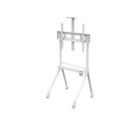 Support Mobile de télévision intégré Verticale sans Montage au Sol pour téléviseur à Roue(R10 Metal Wheel 100kg)