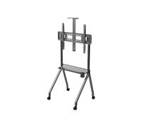 Support Mobile de télévision intégré Verticale sans Montage au Sol pour téléviseur à Roue(R10 Metal Wheel 100kg)