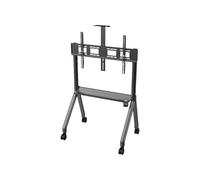 Support Mobile de télévision intégré Verticale sans Montage au Sol pour téléviseur à Roue(R12 Metal Wheel 150kg)