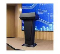 Support mobile doré - Pupitre moderne en bois massif, pupitre multifonction portable pour salle de classe et événements, stable et facile à installer, parfait pour les présentations et les conférences