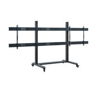 Support mobile Hagor CPS Mobile Stand Dual 3327 pour 2 écrans - 75"-86“, noir