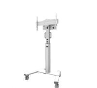 Support mobile Neomounts FL50S-825WH1 réglable en hauteur manuellement - 37"-75", Blanc