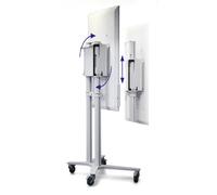 Support mobile PeTa Flip Lift réglable en hauteur manuellement, pour le Samsung Flip WM55H/R + WM65R, blanc