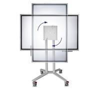 Support mobile PeTa - pour Samsung Flip WM55H/R + WM65R et écrans jusqu'à 50 kg, noir (rotatif, inclinable)