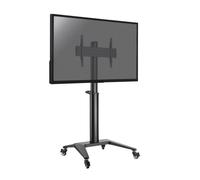 Support mobile pour écran 37''-70'' Hauteur 125-160cm, Noir