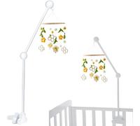 Support Mobile pour lit Bébé, Support Mobile Bebe, Support en Bois pour Mobile, Potence de Mobile pour Berceau, Bras Mobile Bebe pour Suspension Boîte Musique Carillons Clochette lit
