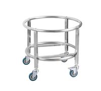 Support mobile robuste en acier inoxydable, chariot roulant pour cuisine commerciale, idéal pour les marmites et les seaux isolants