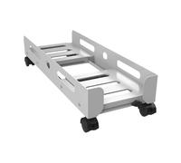 Support mobile, support réglable sous le bureau for PC, support roulant for tour d'ordinateur, support de boîtier d'ordinateur avec 4 roulettes verrouillables, adapté à la plupart des boîtiers de jeu(