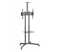 Support mobile Techly 37''-70'', 50kg réglable, 2x étagère