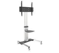 Support mobile Techly 50"-92", 70kg, avec étagère AV