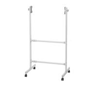 Support Mobile Universel, Support Métallique Réglable avec roulettes pour Tableaux Blancs, Tableaux Noirs, Tableaux Effaçables À Sec Et Tableaux D'affichage(Gray)