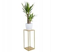 Support moderne en métal pour plantes - 60 cm - Doré