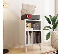 Support moderne pour lecteur multimédia AV à 3 niveaux, armoire stéréo multifonctionnelle et support de disque vinyle, centre de divertissement élégant pour la maison et le studio d'enregistrement.