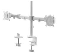 Support moniteur double bras ONE FOR ALL DM2220 13-32 VESA 100 8 kg/écran Hauteur réglable Blanc