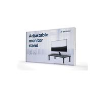 Support Moniteur/Laptop Gembird MS-TABLE-01 Acier/Plastique Noir, Ajustable en Hauteur (3 niveaux), Max. 20kg, 235x370x120mm, Bureau, Paysage