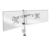 Mars Gaming - Support double écran à fixer MARM2 - 13"–27", VESA75/100, 8kg - Blanc