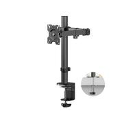 ONKRON Support Ecran PC pour 13-34 Pouces, Bras Ecran PC Poids de 8 kg, Support Moniteur Bureau Hauteur Réglable, VESA 75x75 & 100x100, Pied Écran PC Rotatif, Inclinable, Pivotant Noir D121E-B